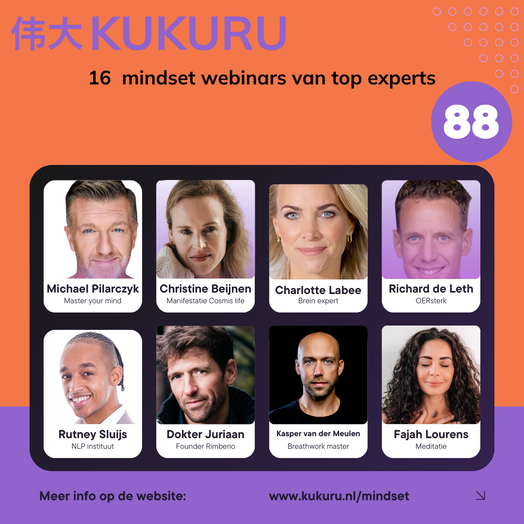 16 extra MINDSET lessen voor Tony Robbins Experience bezoekers